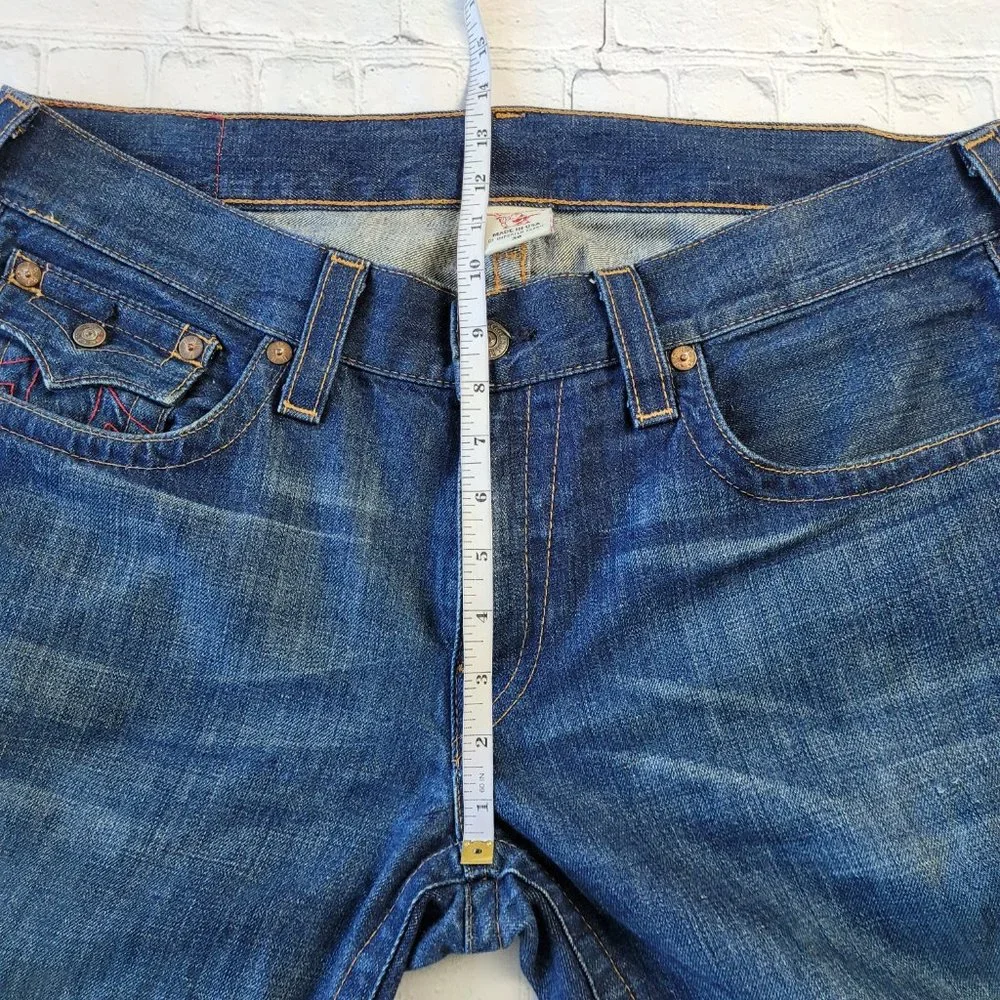✅ True Religion Blue Billy relaxed bootcut jeans size 36